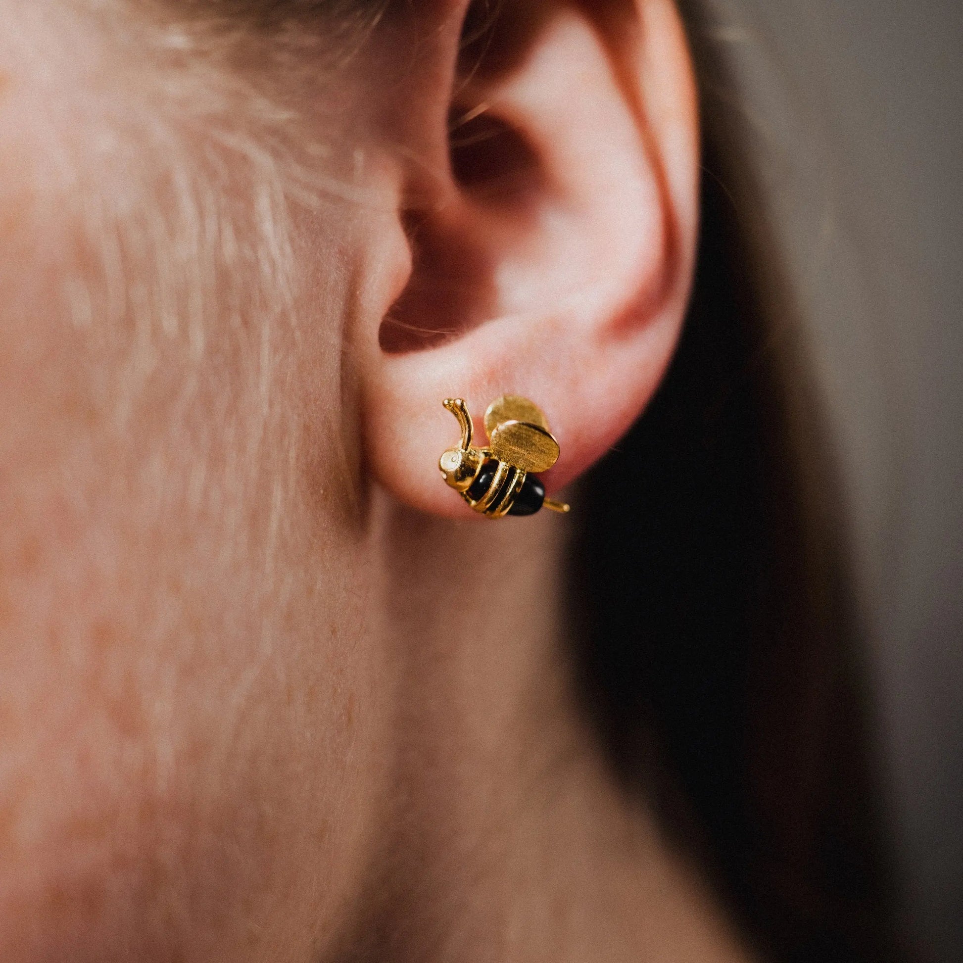 Pendientes de abeja | Pendientes de mujer | Pendientes de insectos | Pendientes de miel | Pendientes para regalo | Pendientes únicos