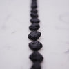 Black Necklace, Lava Beads, Aromatherapy, Natural Stone Necklace, Unisex Necklace