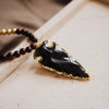 Black Obsidian Necklace, Arrowhead Pendant, Handmade Jewelry, Natural Stone Jewelry, Protection necklace, Gift for Her