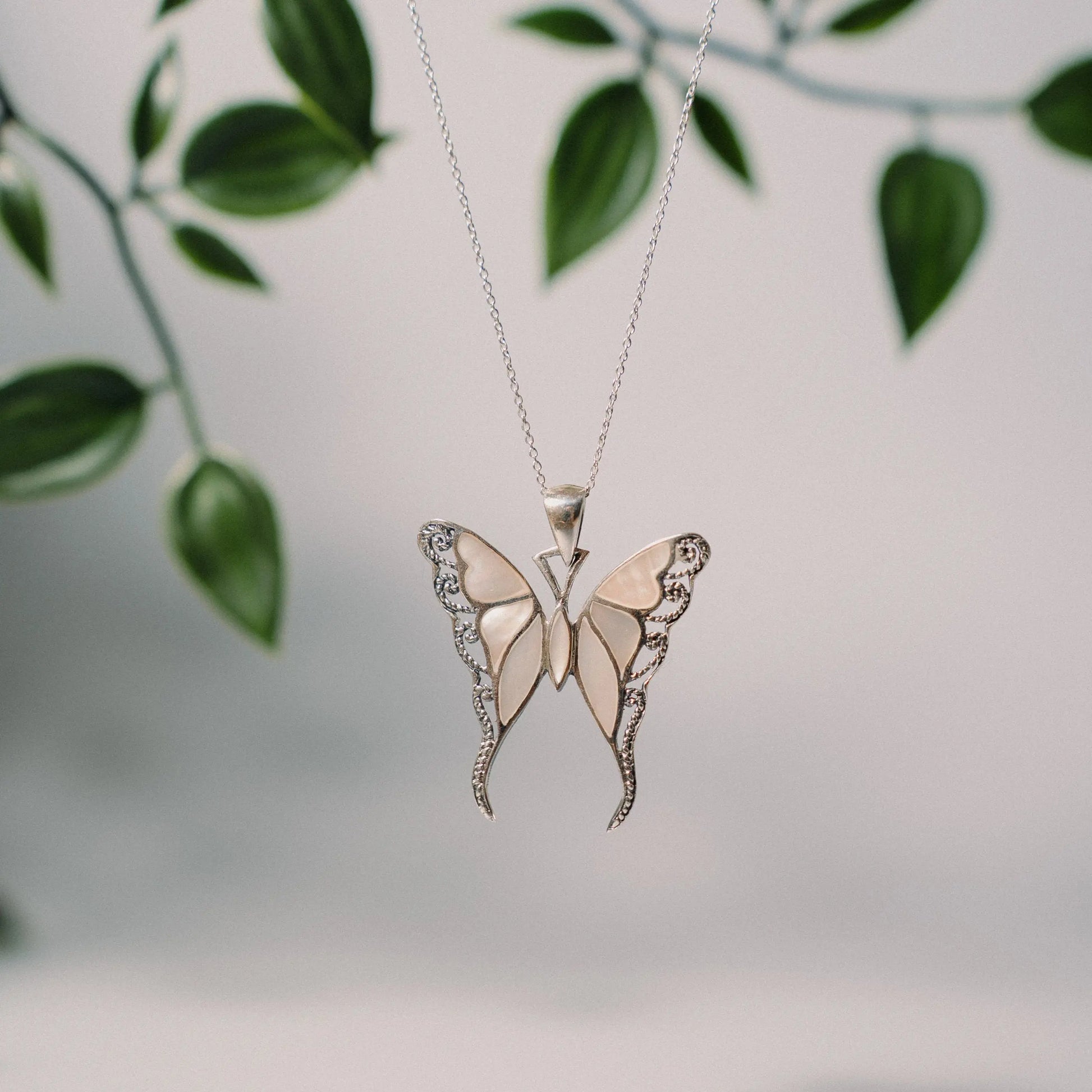 Butterfly Necklace, Silver 925 Jewelry, Appreciation Gift