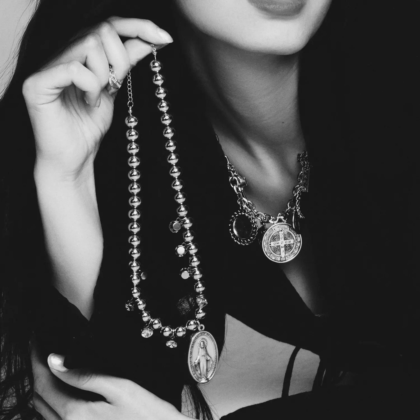 Collier catholique, bijoux religieux, cadeau fait main