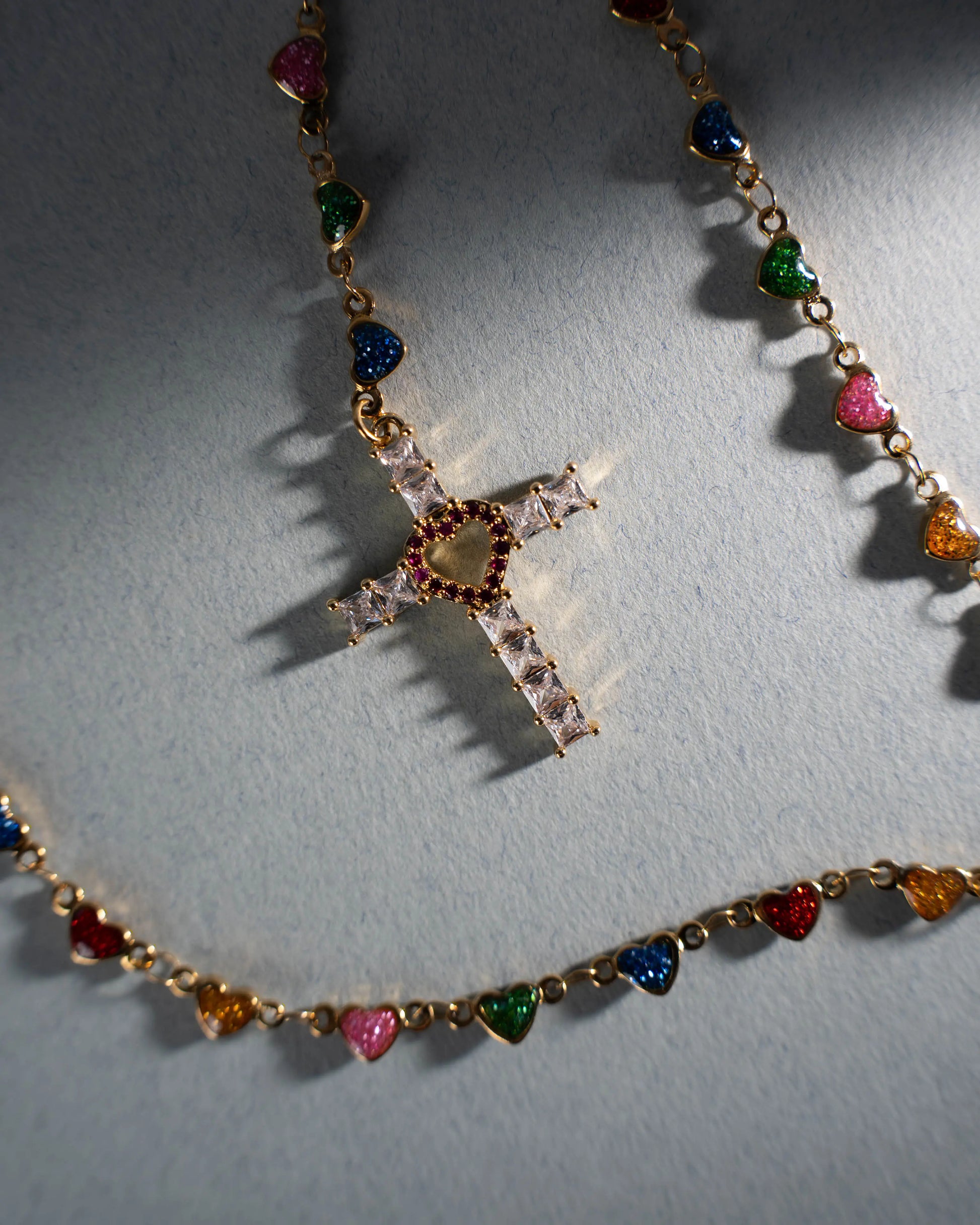 Catholic Y Necklace with Cross PHOEBE'S 