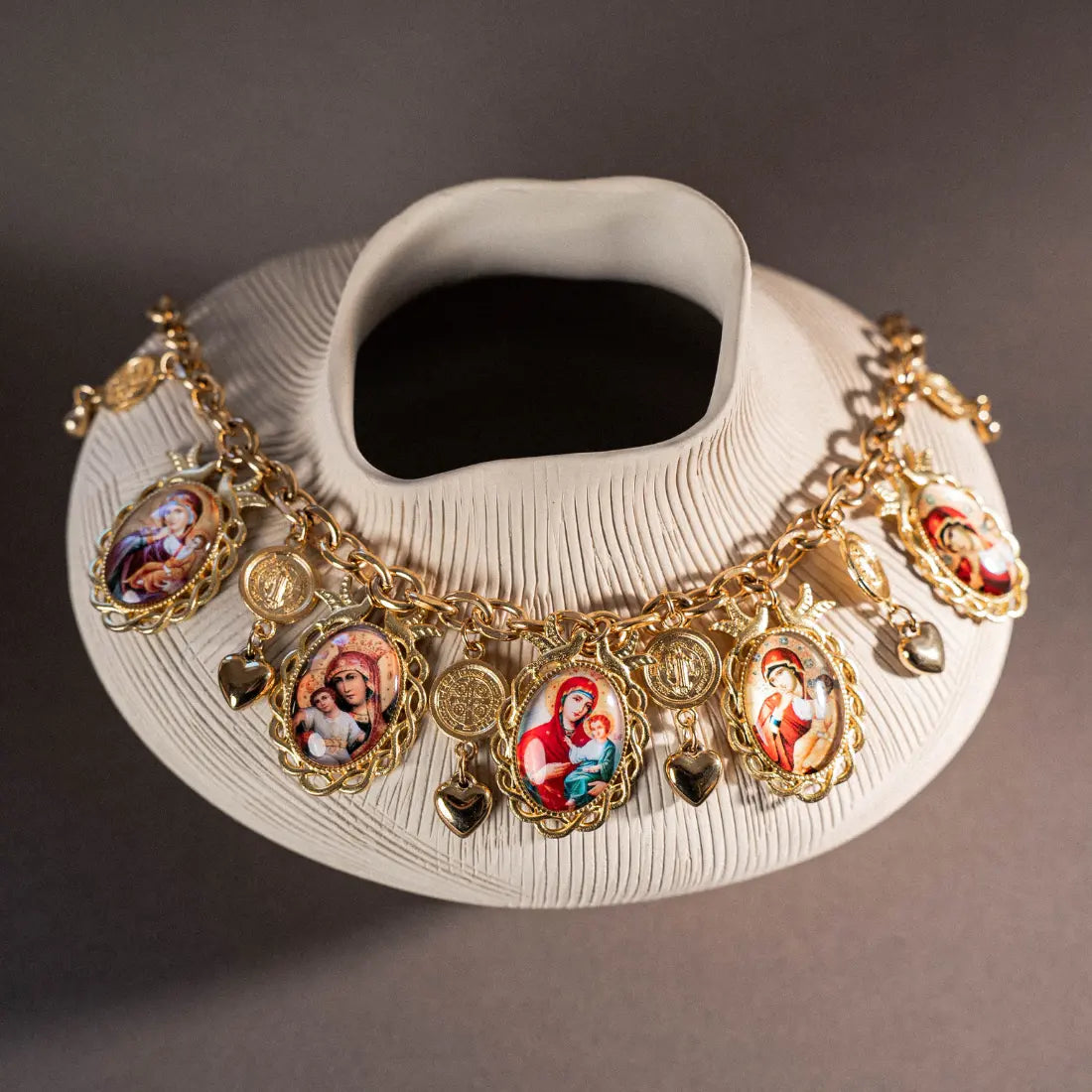 Catholic necklace with medals of the Virgin Mary PHOEBE'S 