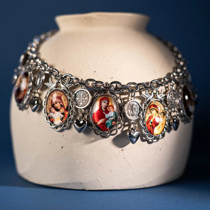 Catholic necklace with medals of the Virgin Mary PHOEBE'S 