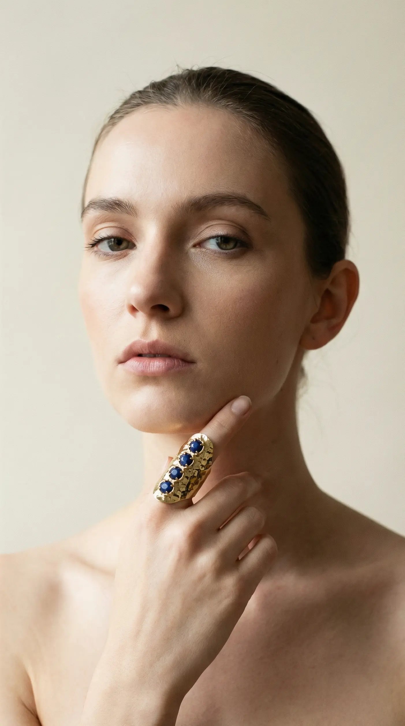 Chunky Ring with Real Stones PHOEBE'S 