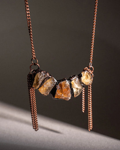 Citrine Solar Necklace PHOEBE'S 