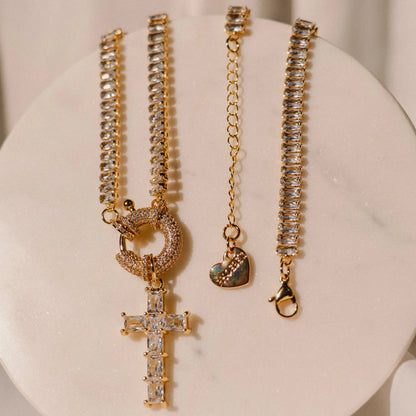 Cross Necklace, Statement Jewelry, Catholic Gift