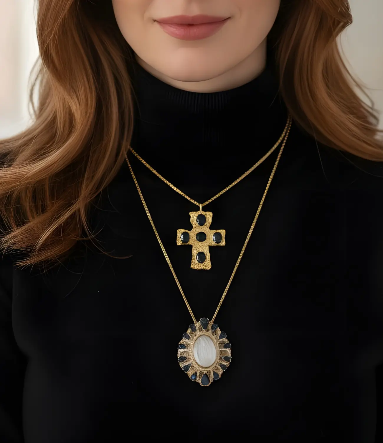 Cross and Virgin Mary Medal Necklaces – Faith, Light, and Timeless Elegance PHOEBE'S 