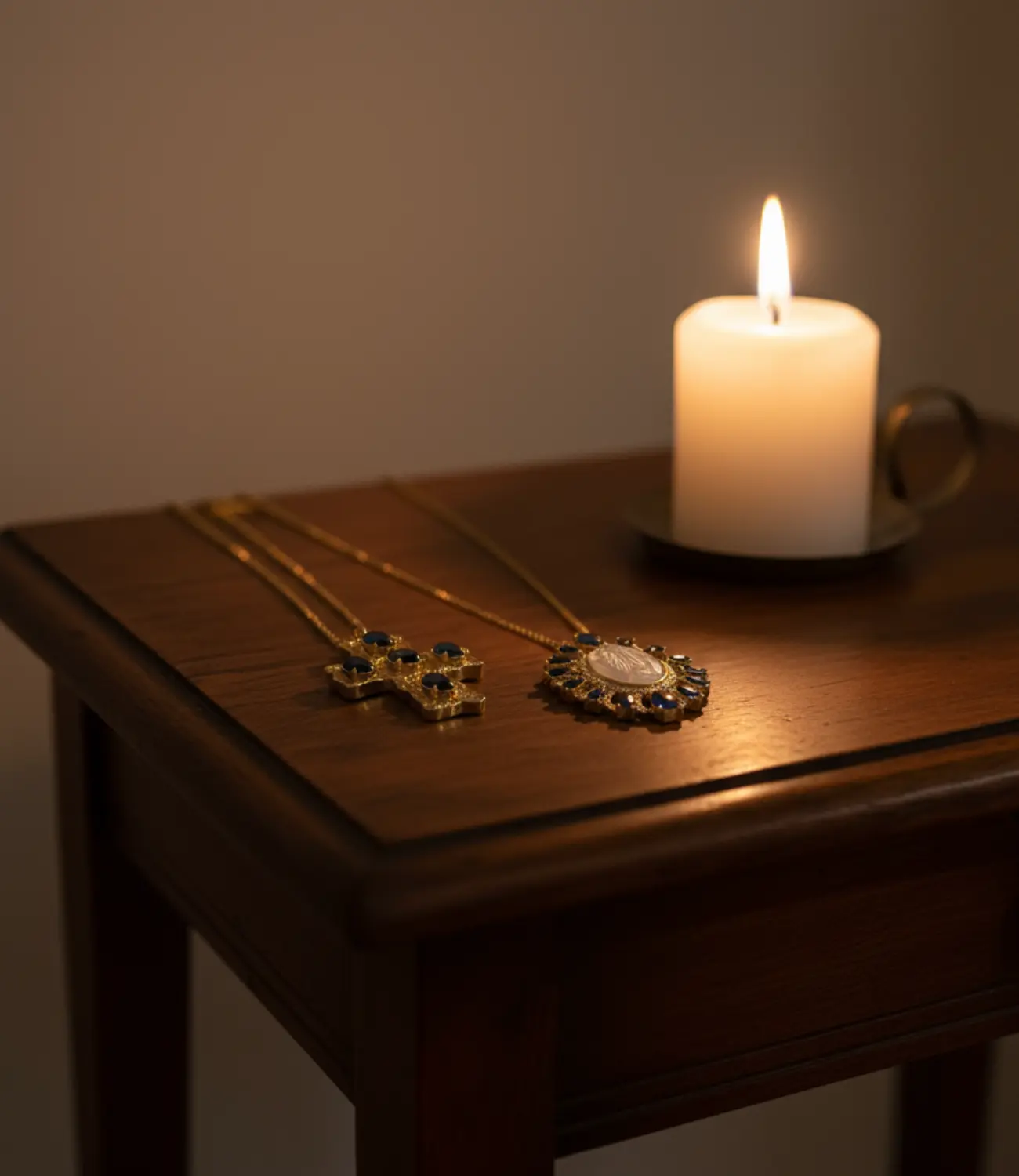 Cross and Virgin Mary Medal Necklaces – Faith, Light, and Timeless Elegance PHOEBE'S 