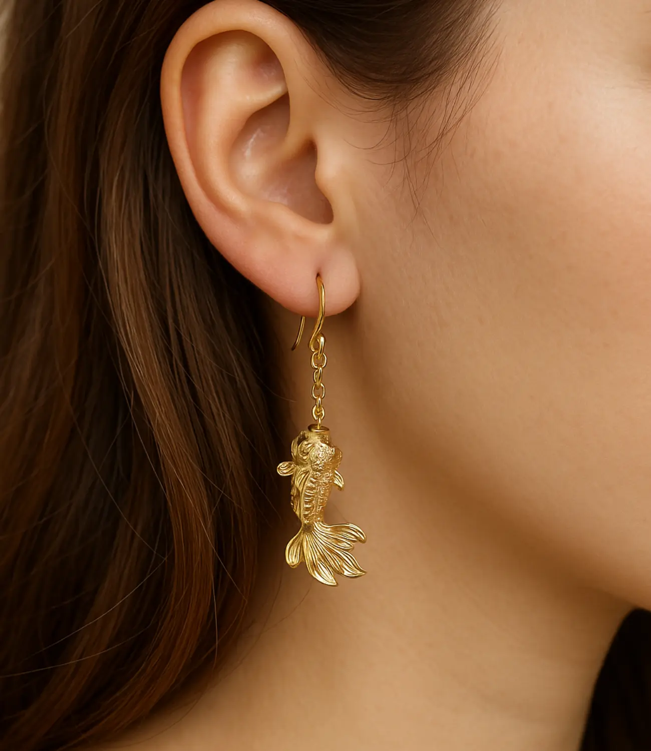 Dancing Koi Earrings – 18K Gold Plated PHOEBE'S 