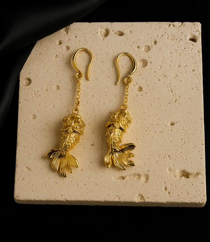 Dancing Koi Earrings – 18K Gold Plated PHOEBE'S 