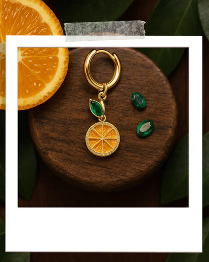 Deluxe Citrus Earrings in 18K Gold Plating PHOEBE'S 