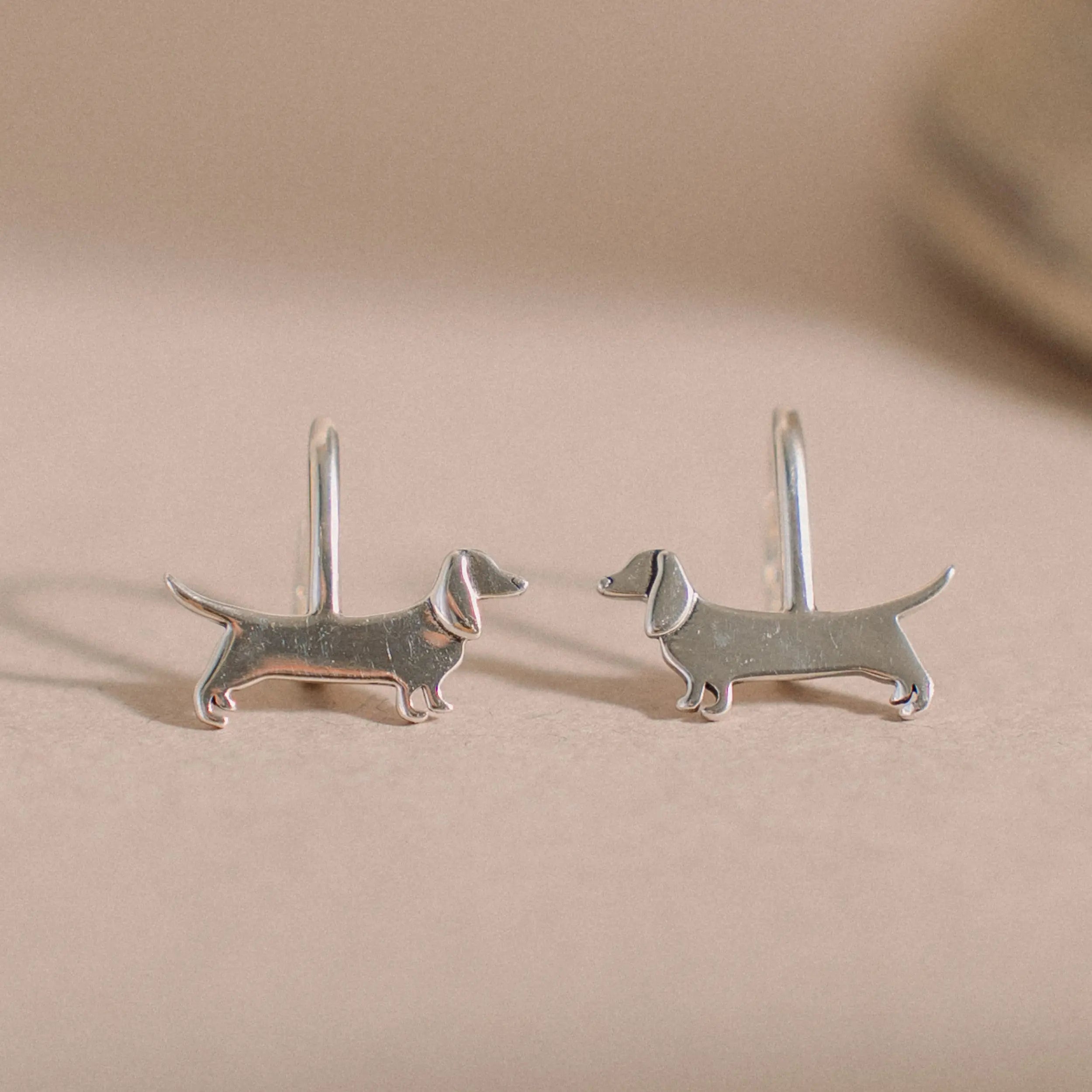 Dog Earrings, Silver Earrings, Pet Lovers Gifts