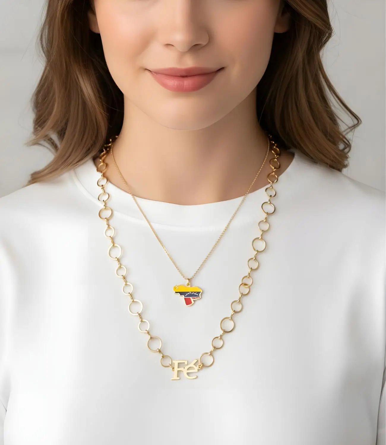 Double Necklace Venezuela, Peace and Faith PHOEBE'S 