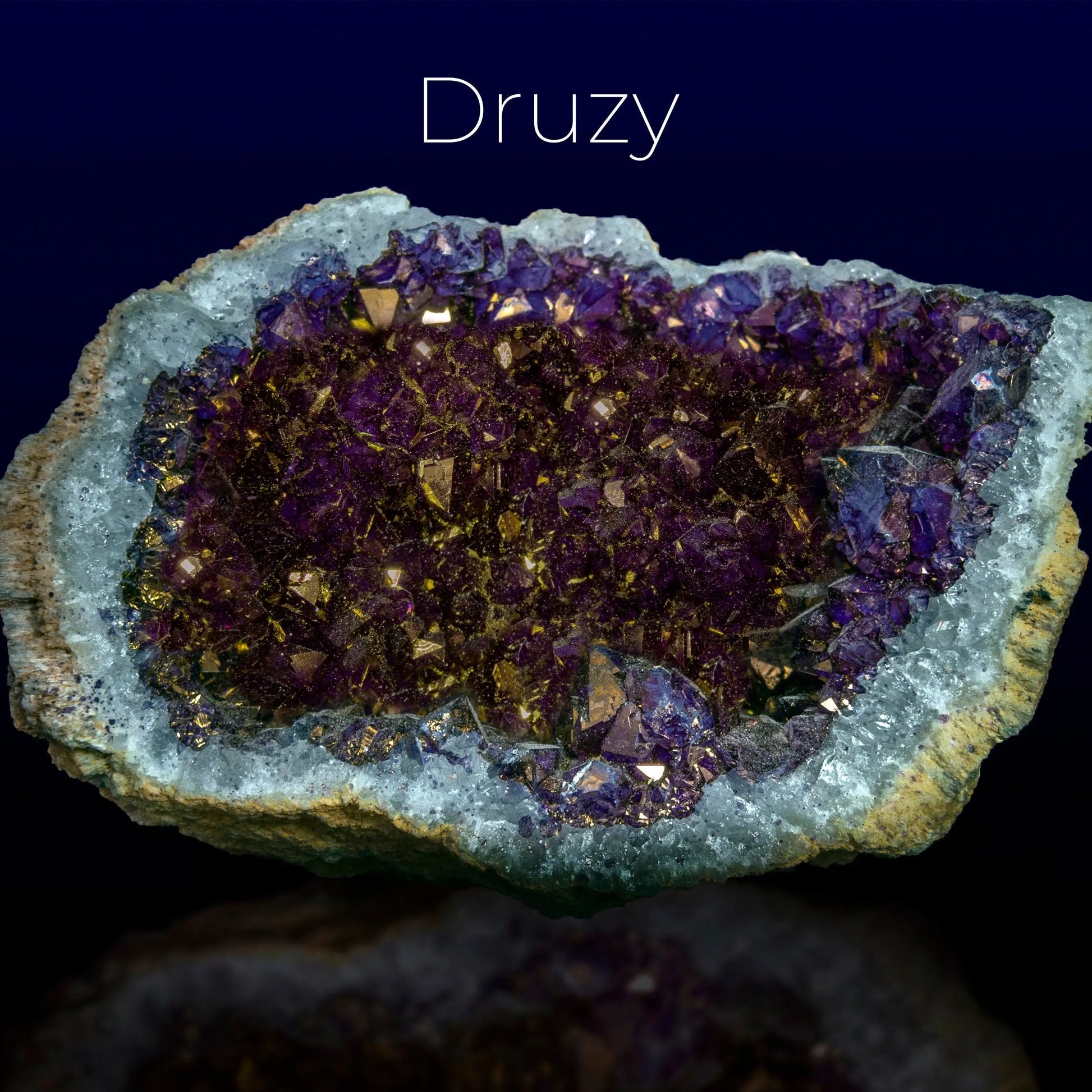 Druzy Stone Necklace, Quartz Pendant, Handmade Gift