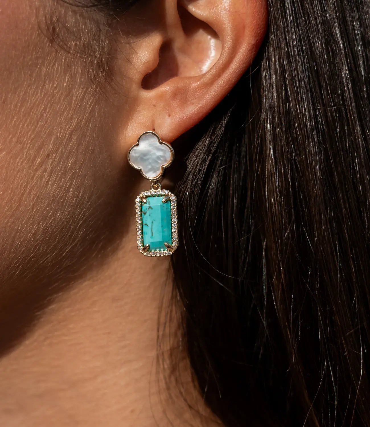 Four Seasons Earrings in Natural Stones PHOEBE'S 