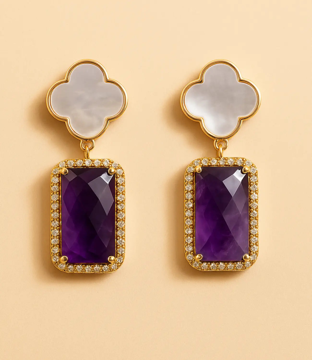 Four Seasons Earrings in Natural Stones PHOEBE'S 