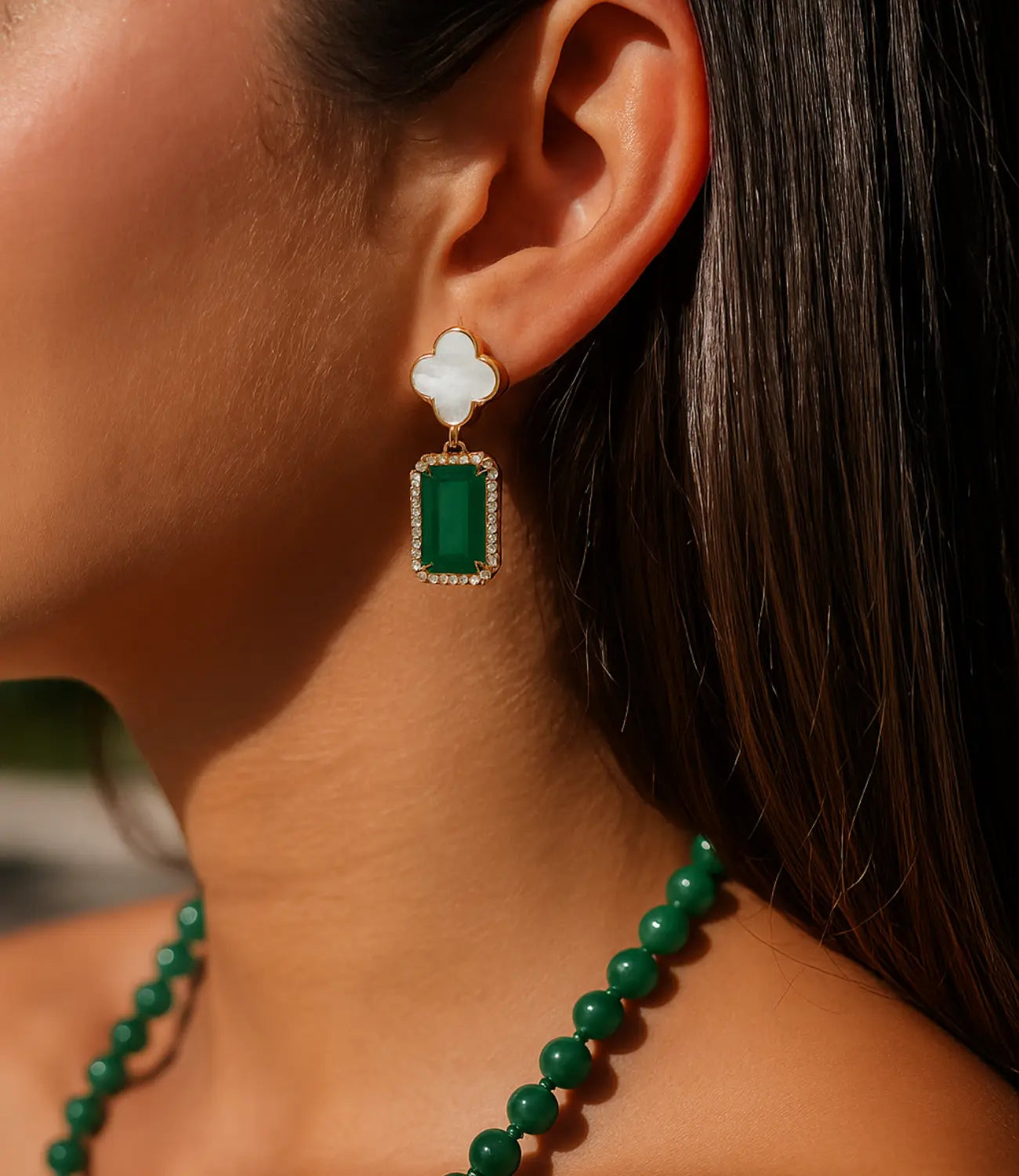 Four Seasons Earrings in Natural Stones PHOEBE'S 