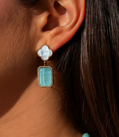 Four Seasons Earrings in Natural Stones PHOEBE'S 