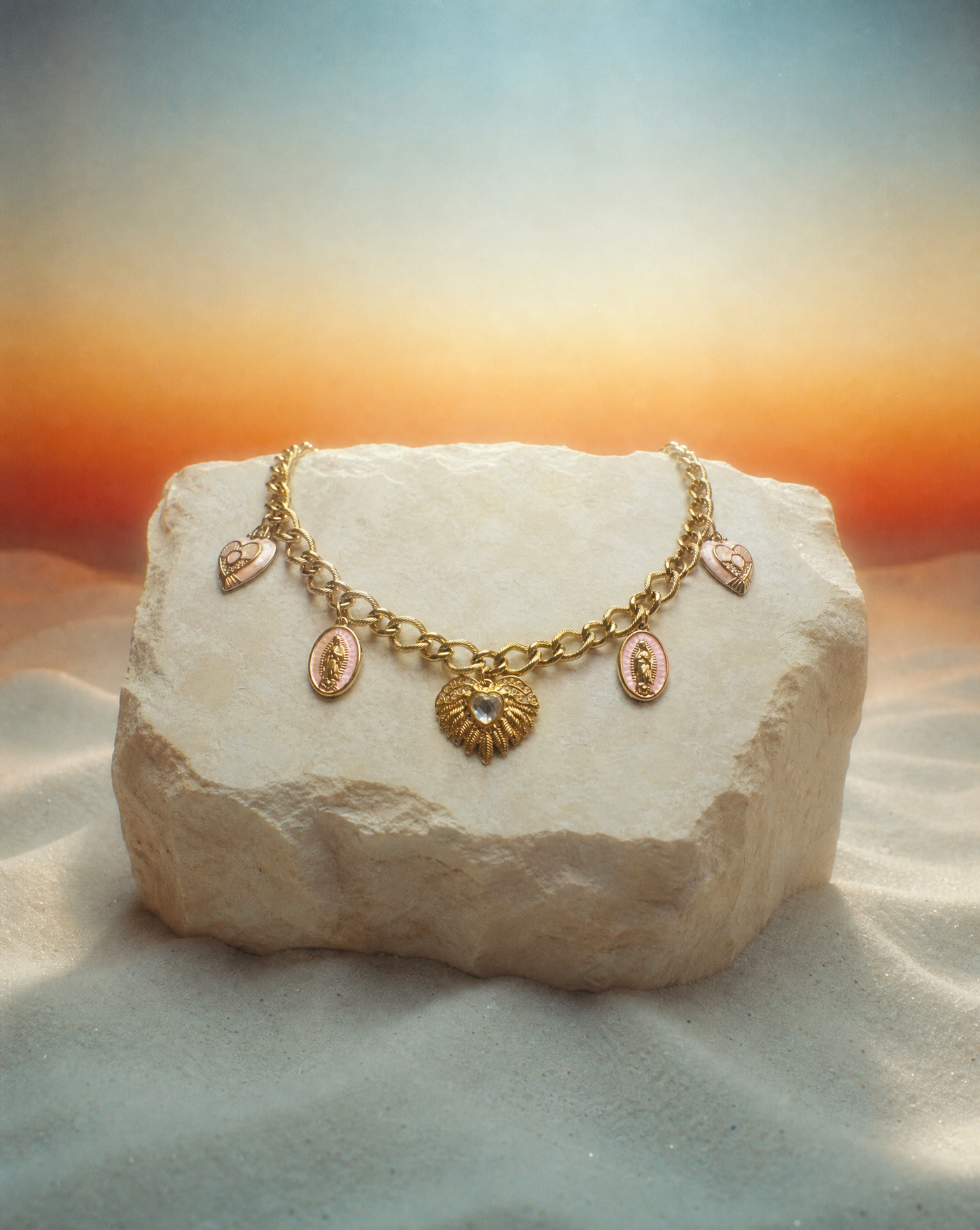 Virgin of Guadalupe Necklace  — Romantic Jewelry