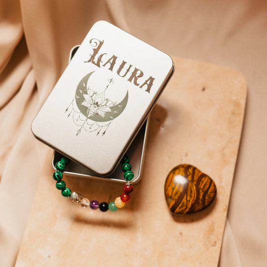 Gift Box Personalized, Custom Zodiac Box, Natural Stone Bracelet, Gift Unisex