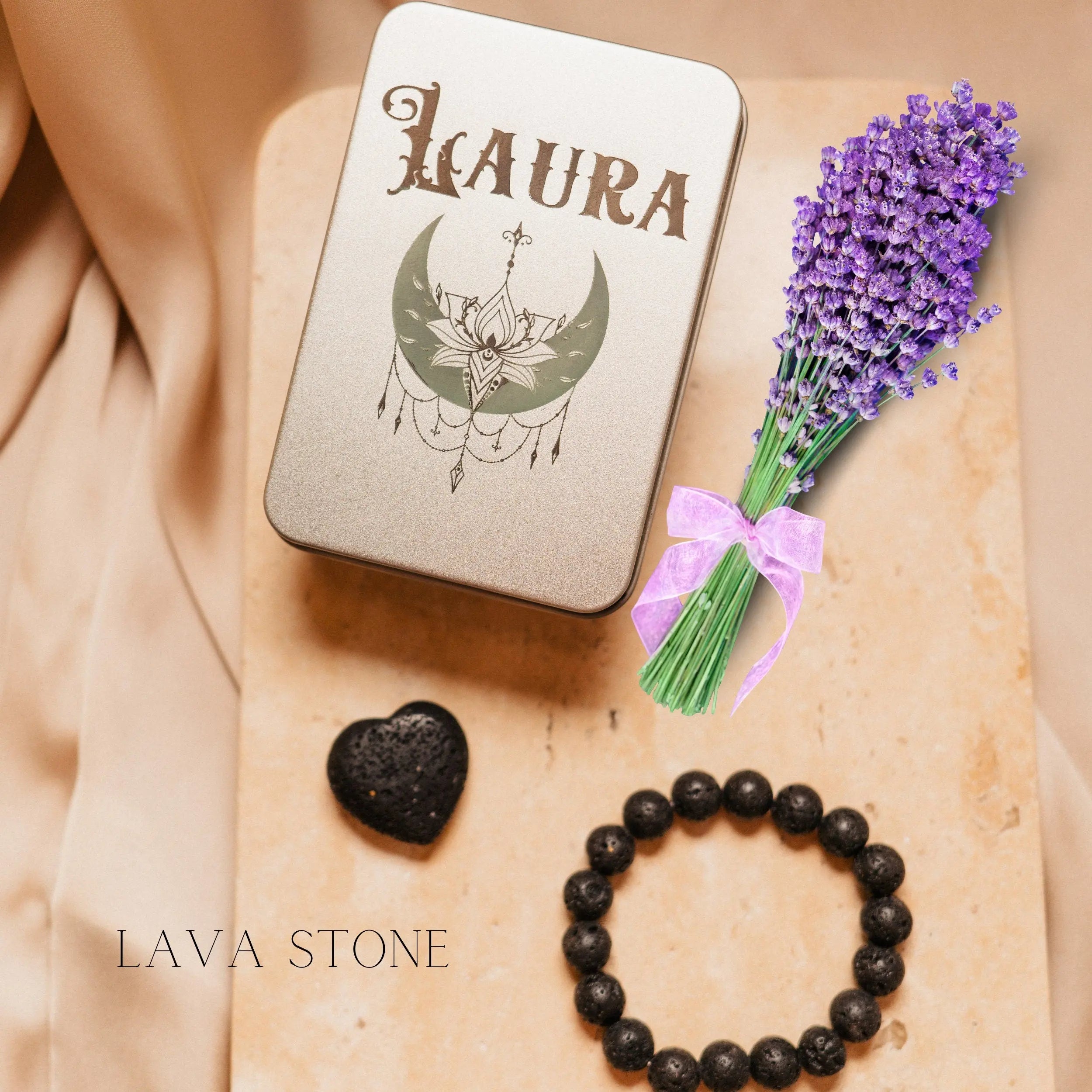 Gift Box Personalized, Custom Zodiac Box, Natural Stone Bracelet, Gift Unisex