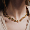 Gold Choker, 18k Gold Plated Necklace, Waterproof Jewelry, Elegant For women, Gift for Her