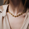 Gold Choker, 18k Gold Plated Necklace, Waterproof Jewelry, Elegant For women, Gift for Her