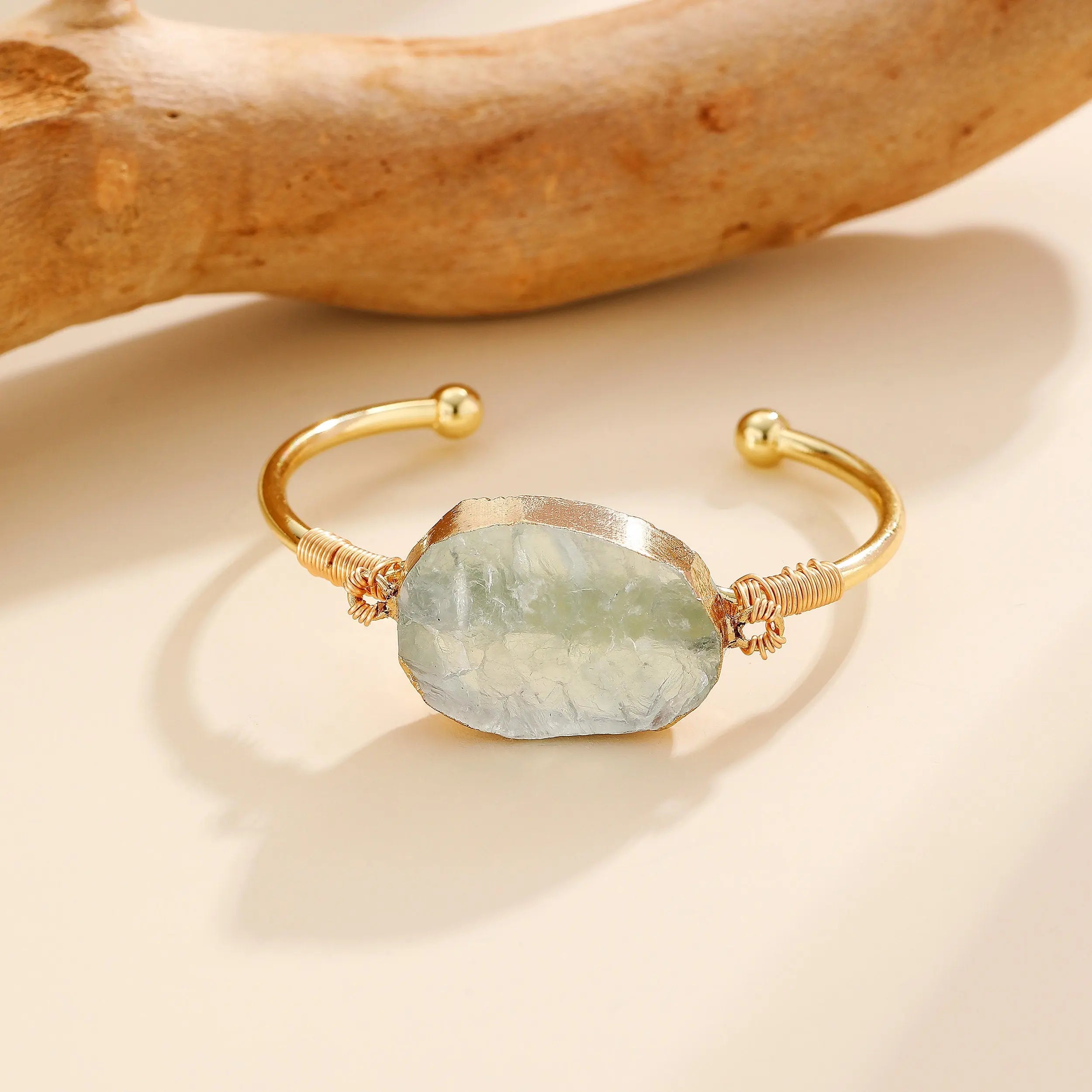 Aquamarine Bracelet, Women Bangle, Gemstone Gift