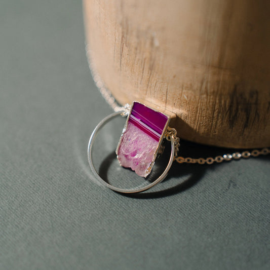 Healing Gemstone, Amethyst Necklace, Unique Gift