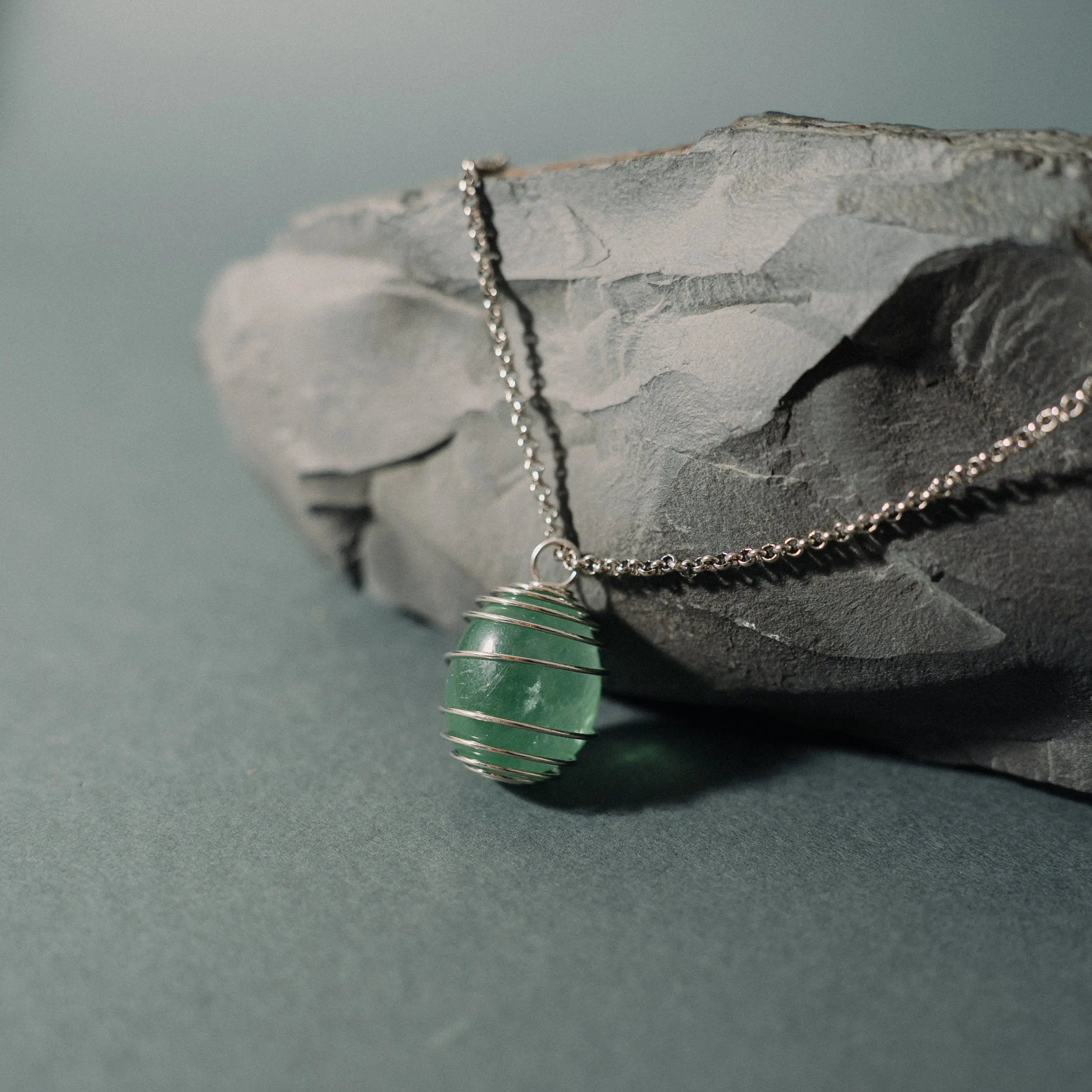 Holder Necklace, Natural Stones Pendant, Gemstone Gift