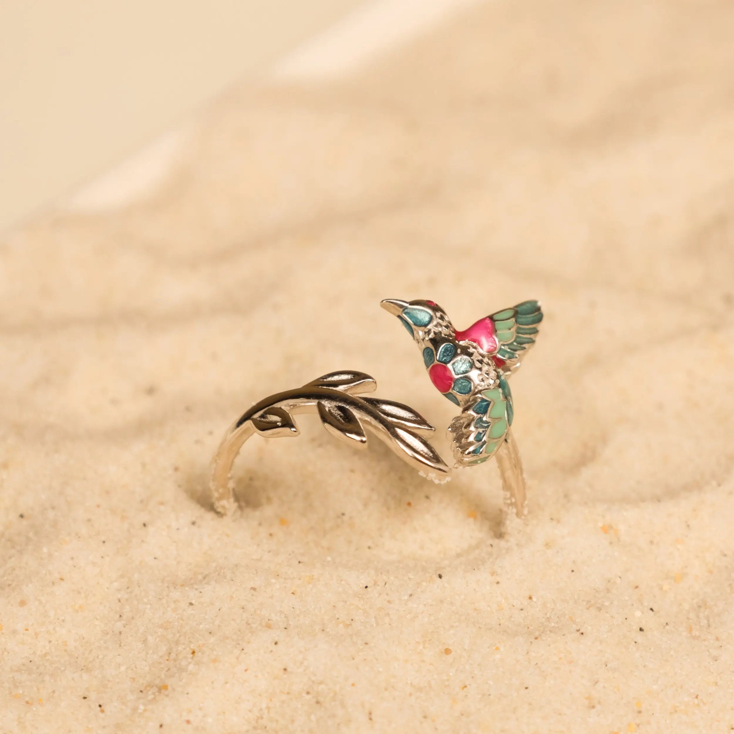 Hummingbird Ring, Silver 925 Jewelry, Best Gift for Her