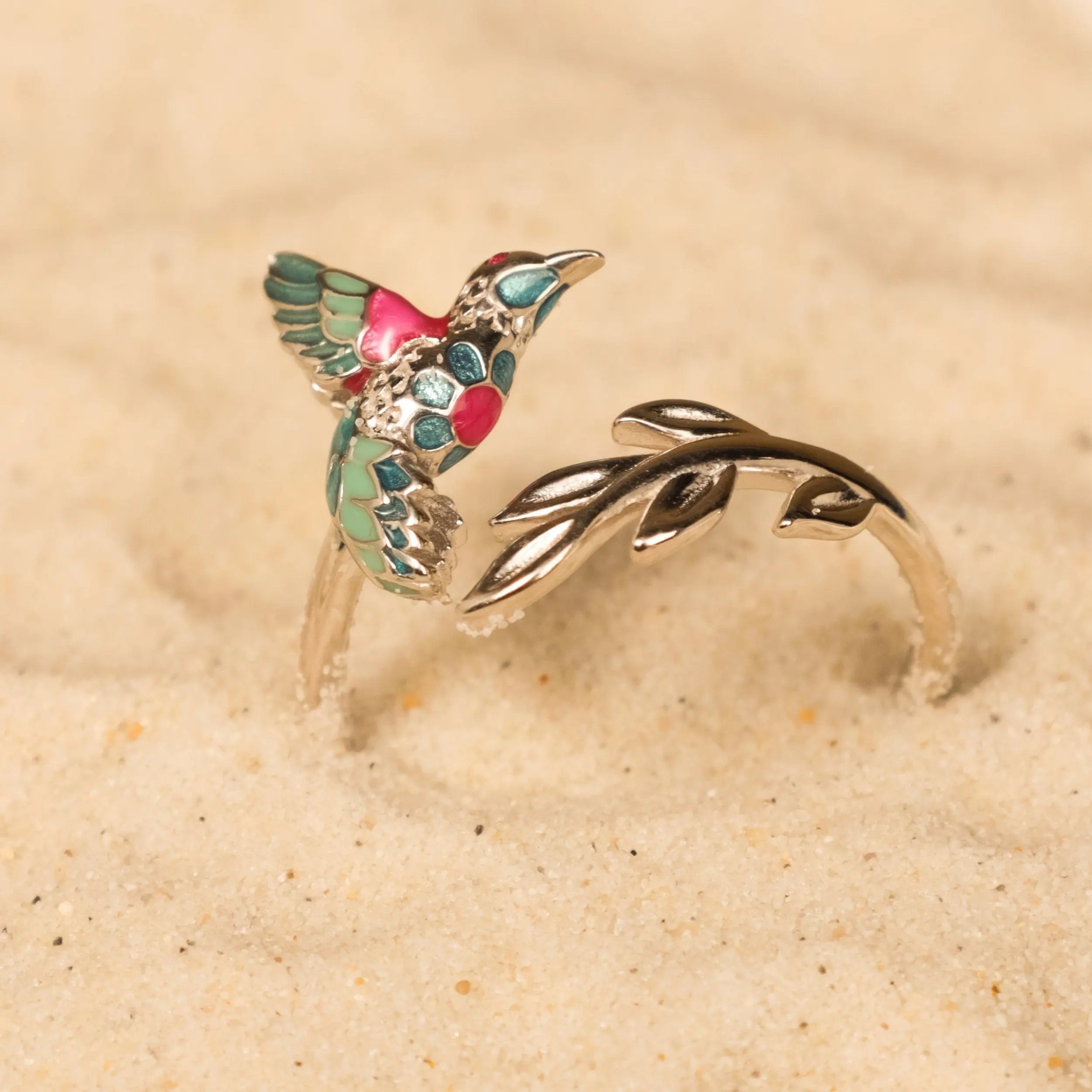 Hummingbird Ring, Silver 925 Jewelry, Best Gift for Her