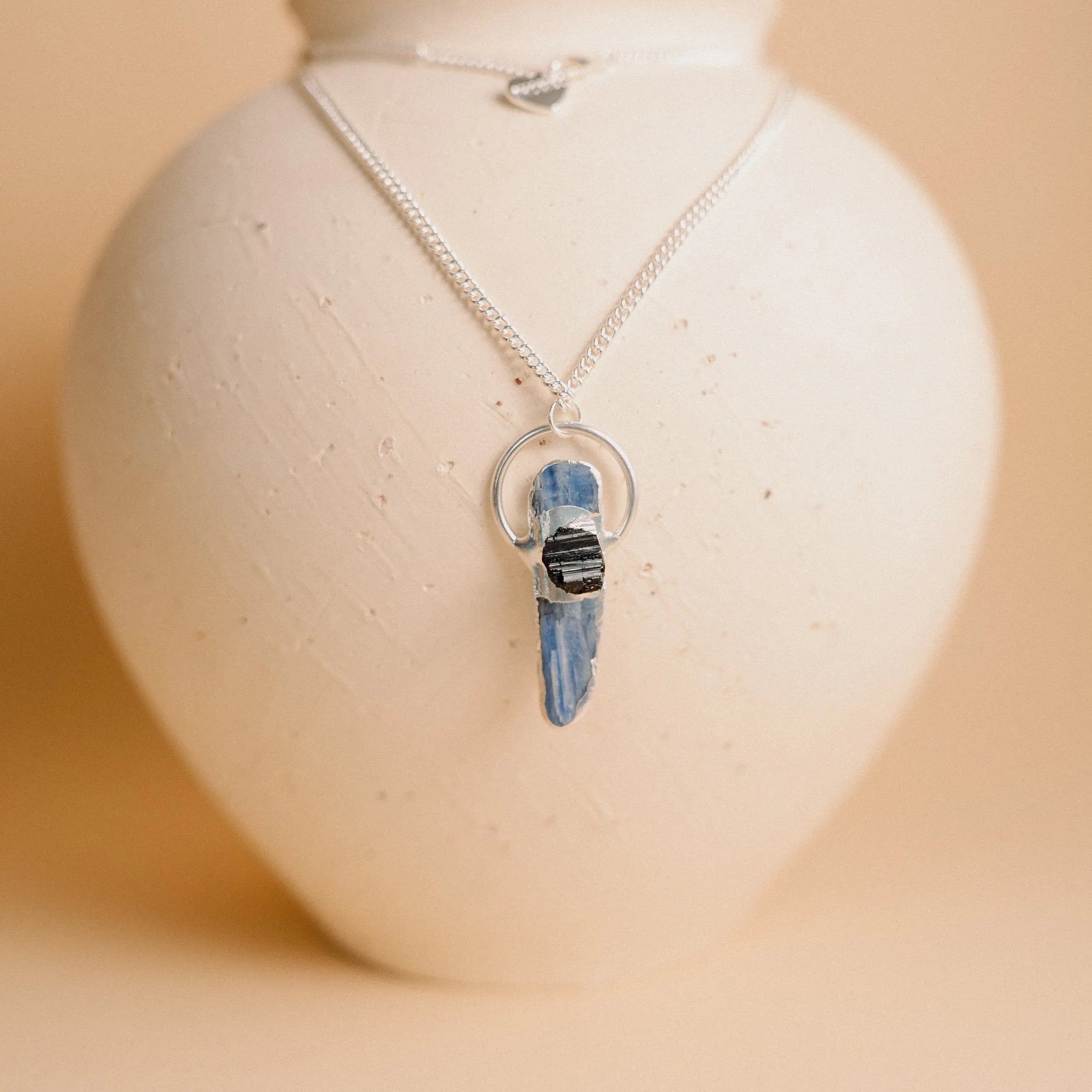 Crystal Necklace, Kyanite Necklace, Healing Crystals