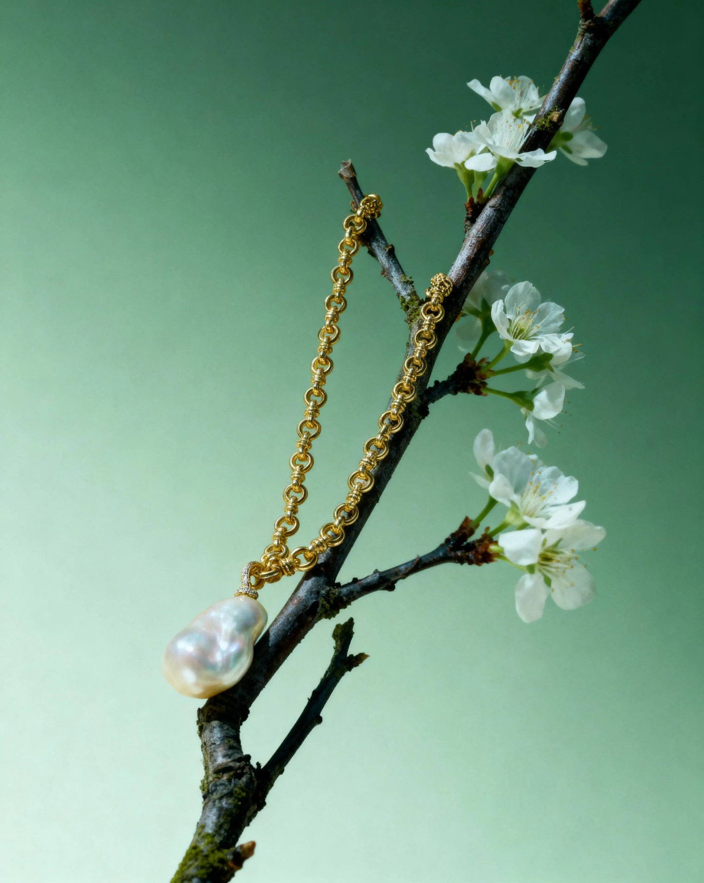 Large Baroque Pearl Necklace – Natural Elegance, Detachable PHOEBE'S 