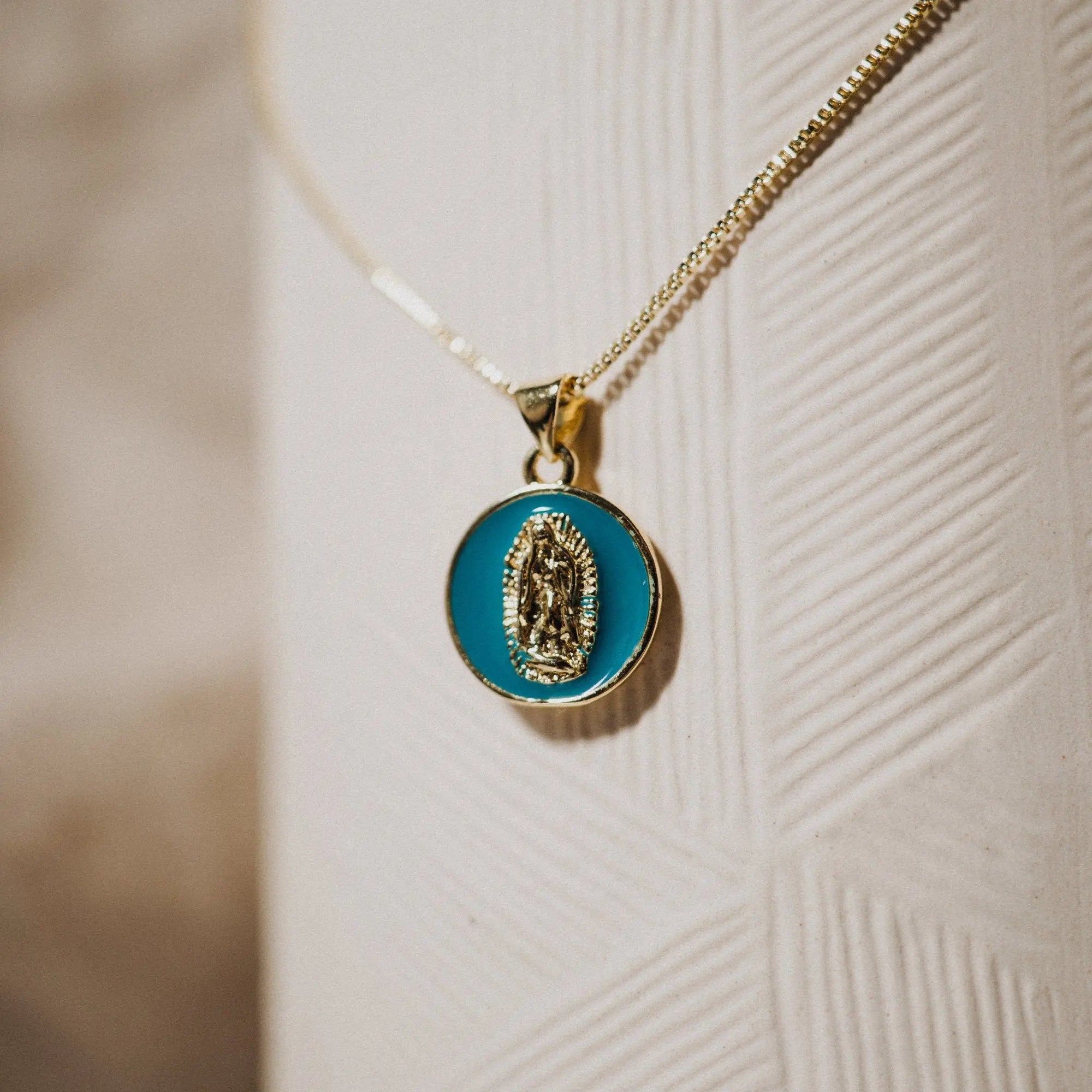 Layered Necklace, Gold Plated Necklace, Catholic Necklace, Double necklace