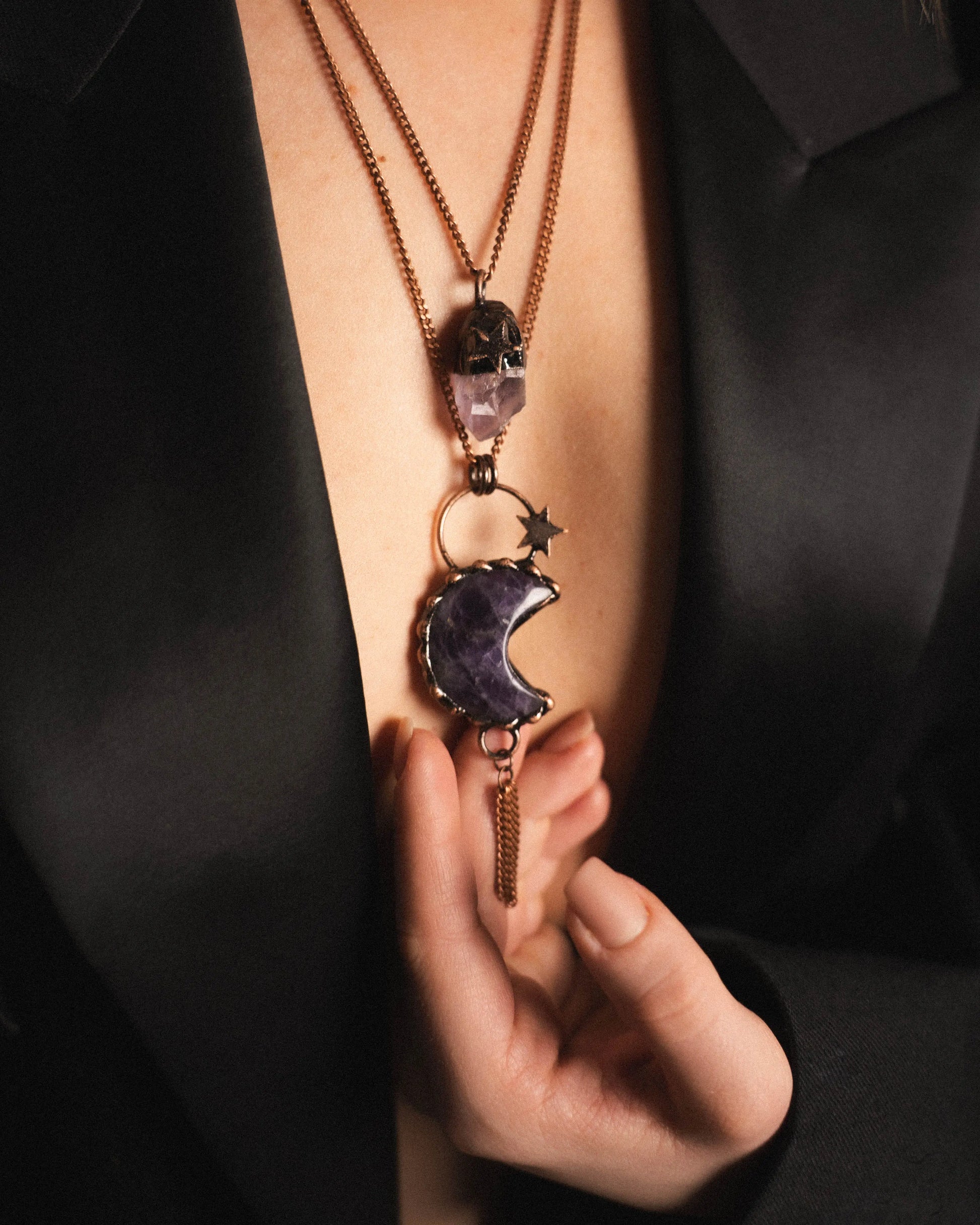 Maximalist Amethyst Mystical Necklace PHOEBE'S 