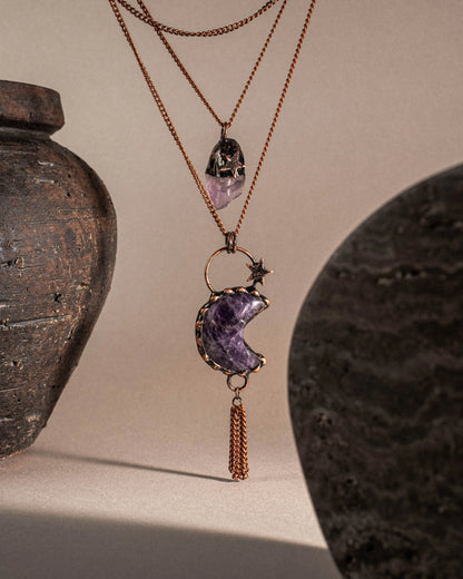 Maximalist Amethyst Mystical Necklace PHOEBE'S 