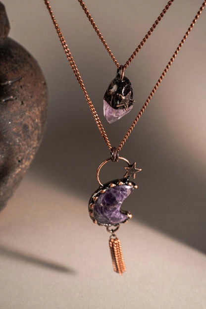 Maximalist Amethyst Mystical Necklace PHOEBE'S 