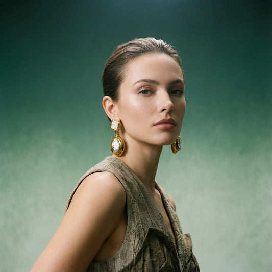 Maximalist Baroque Pearl Drop Earrings PHOEBE'S 