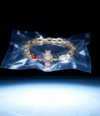 Multicolor Light Cross Bracelet PHOEBE'S 