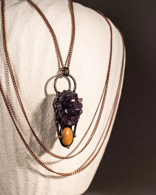 Mystical Bronze and Amethyst Necklace PHOEBE'S 