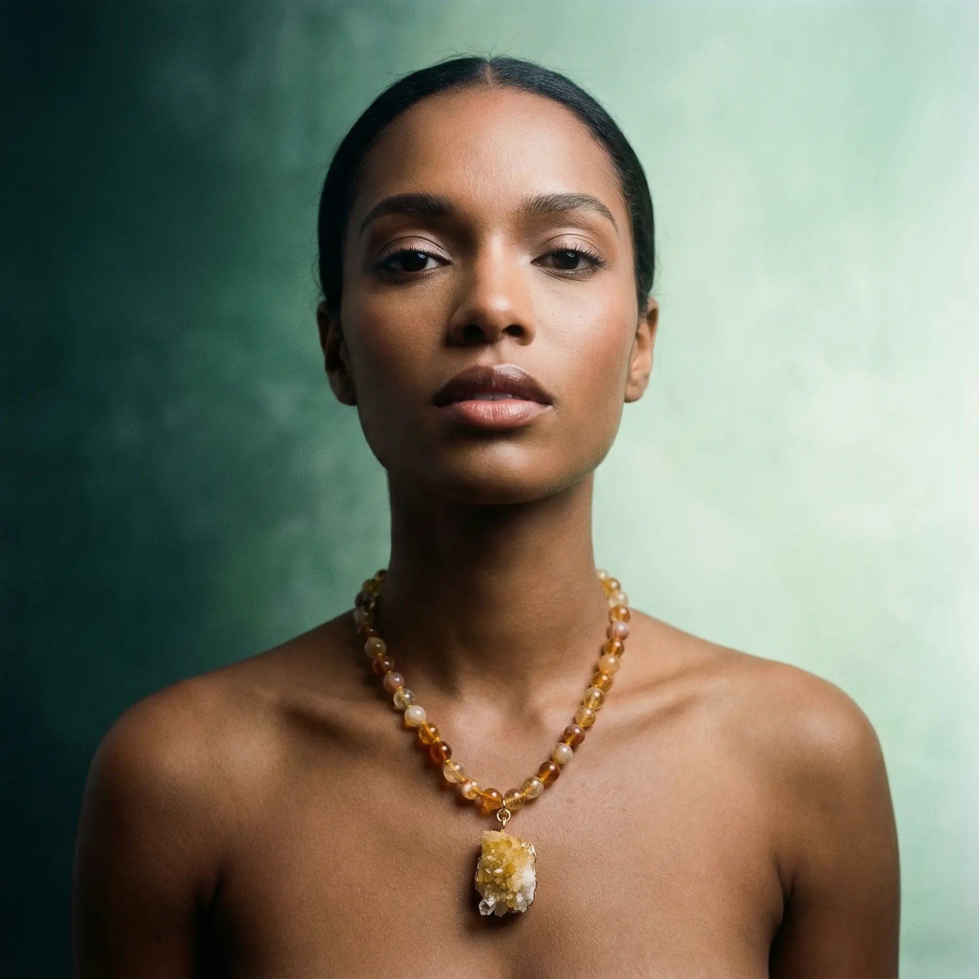 Natural Citrine Necklace – Solar Energy and Organic Beauty PHOEBE'S 