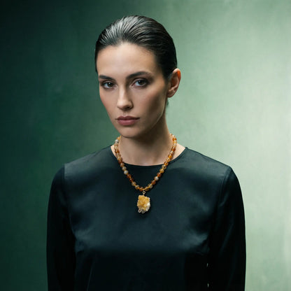 Natural Citrine Necklace – Solar Energy and Organic Beauty PHOEBE'S 
