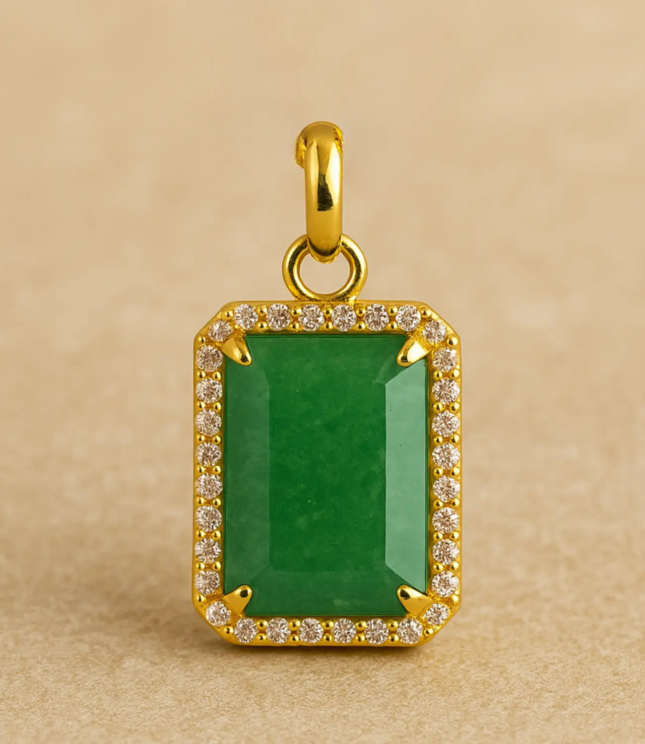 Natural Stone Jewelry Set with Hand-Painted Enamel Flower Phoebe`s  