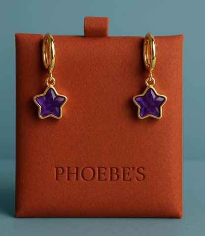 Natural Stone Star Earrings – Mini Collection Phoebe`s  