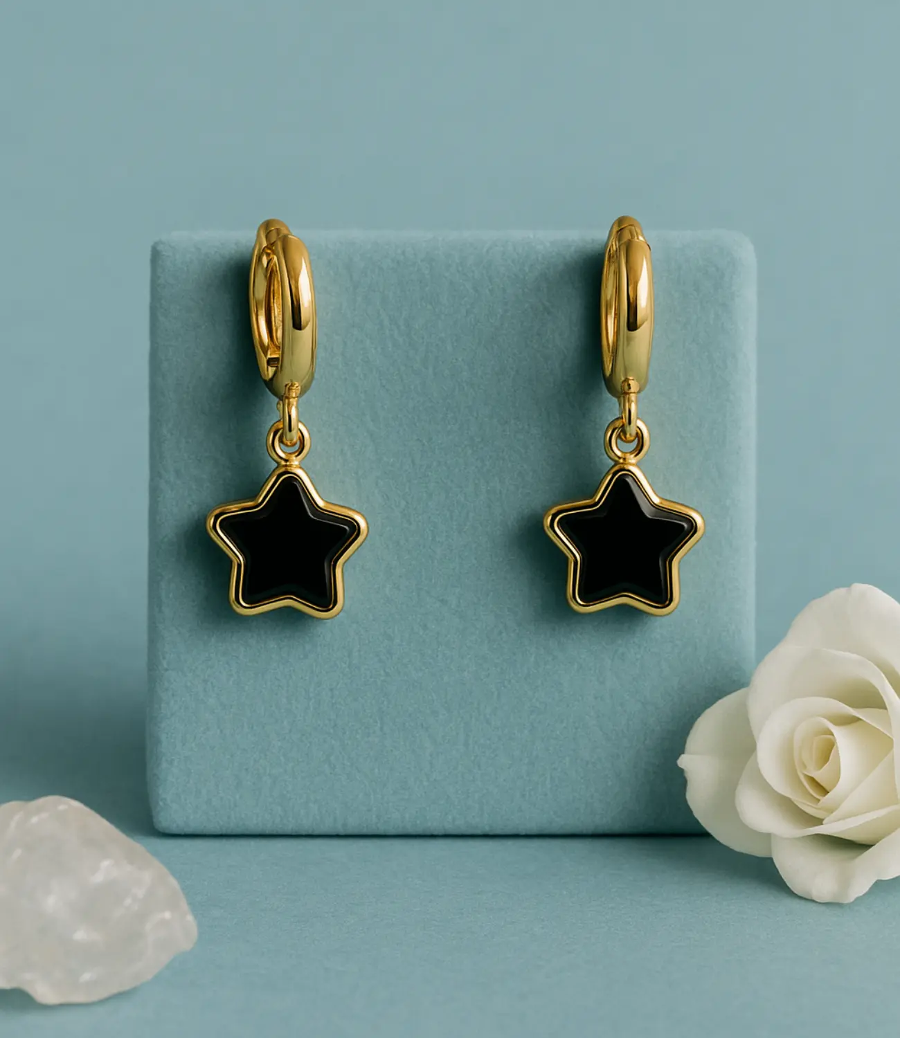 Natural Stone Star Earrings – Mini Collection Phoebe`s  