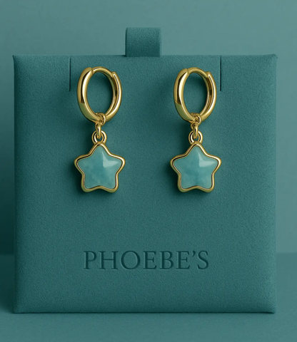 Natural Stone Star Earrings – Mini Collection Phoebe`s  