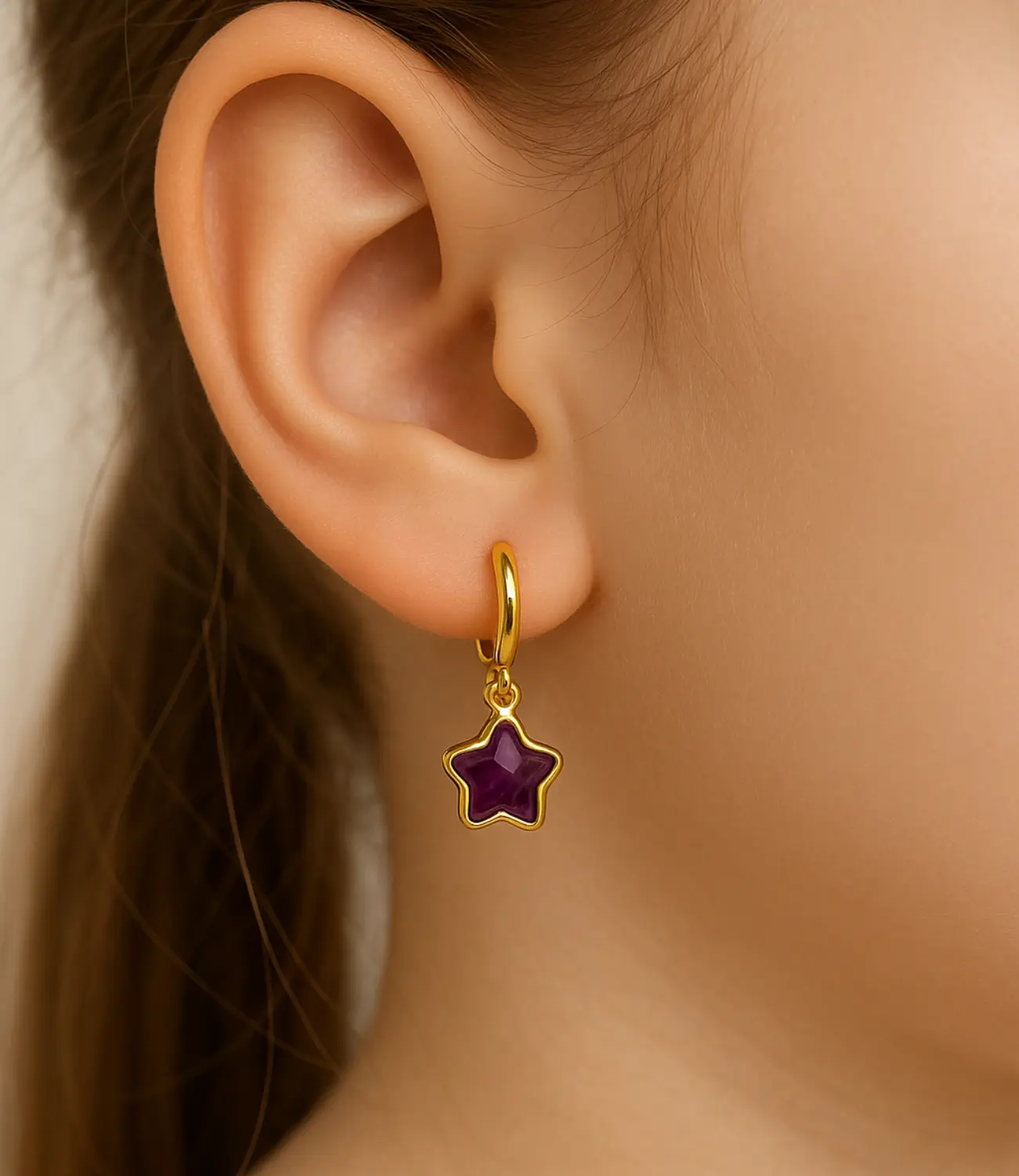 Natural Stone Star Earrings – Mini Collection Phoebe`s  