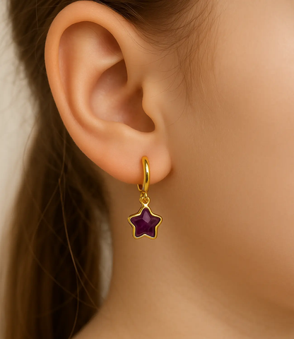 Natural Stone Star Earrings – Mini Collection Phoebe`s  